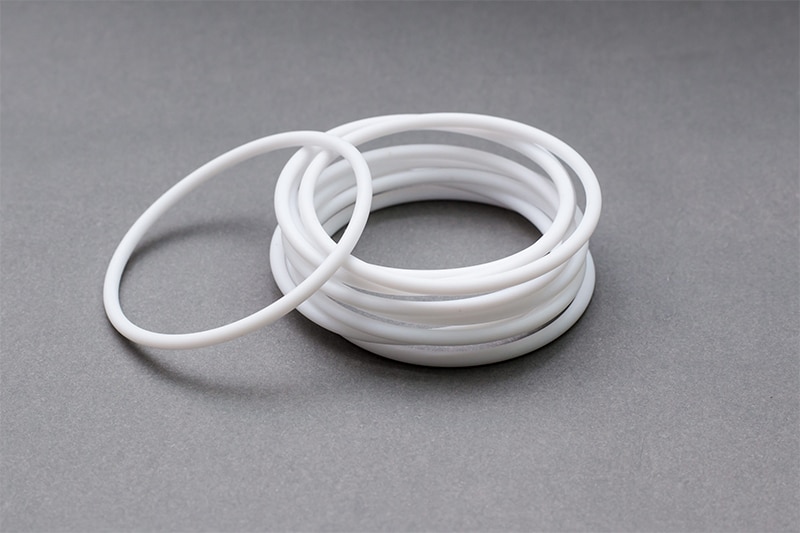 White PTFE Orings  Size 008    Price for 5 pcs 